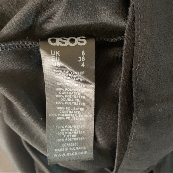 ASOS Black Lace Tank Dress Women's Size 4 - Picture 16 of 16